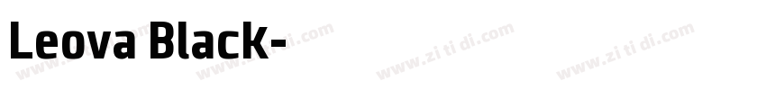 Leova Black字体转换 Leova Black字体转换